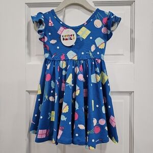 🧁 New Dot Dot Smile Empire Birthday Dress 12/24M